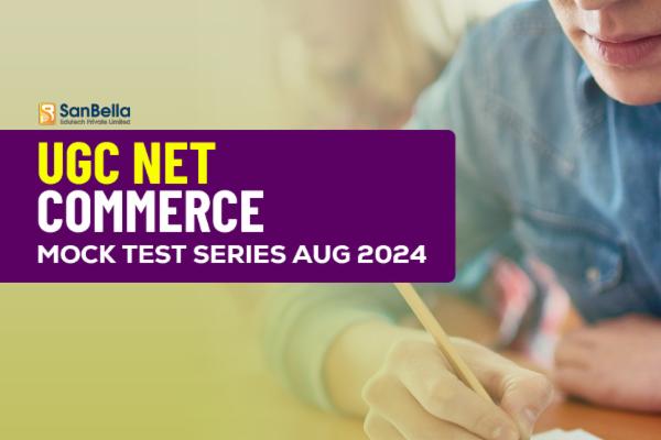 UGC NET Commerce Mock Test Series Aug 2024 cover