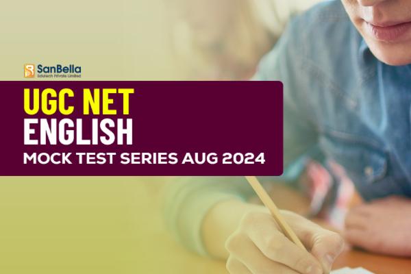 UGC NET English Mock Test Series Aug 2024 cover