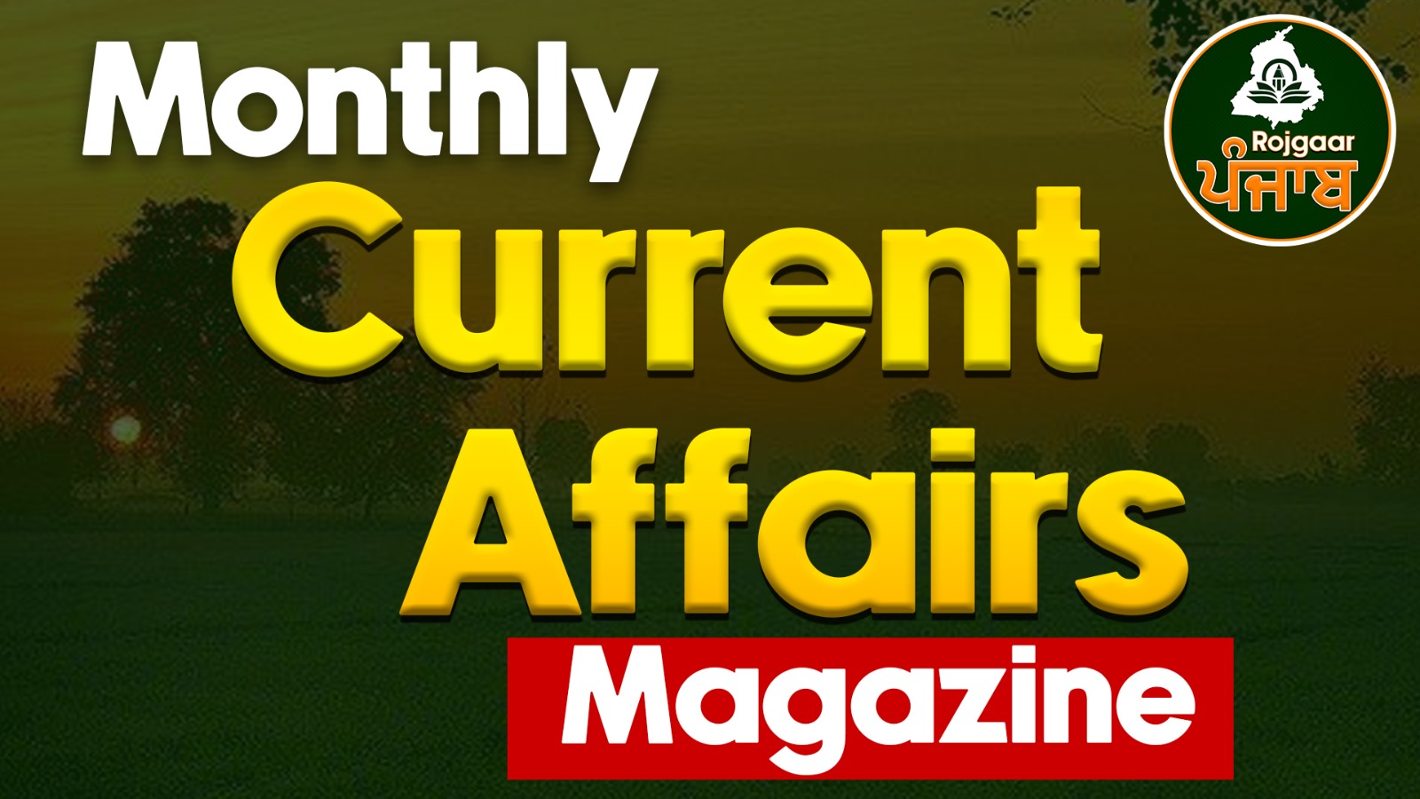 Monthly Current Affairs Magazine cover