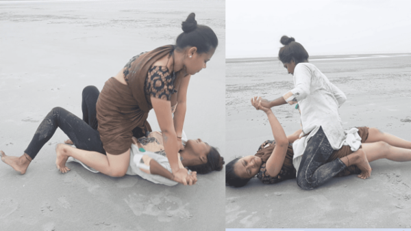 A beach catfight cover