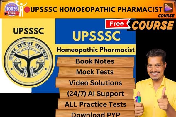 UPSSSC HOMOEOPATHIC PHARMACIST course  cover