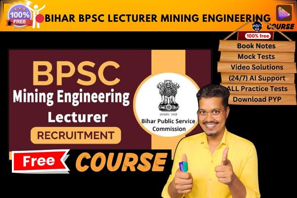 BIHAR BPSC LECTURER MINING ENGINEERING COURSE  cover