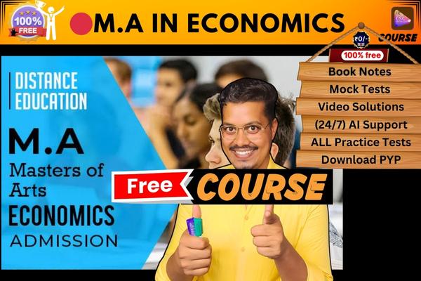 M.A IN ECONOMICS COURSE  cover