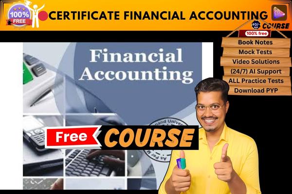 CERTIFICATE FINANCIAL ACCOUNTING COURSE  cover