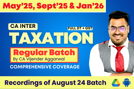 CA Inter Taxation Regular Batch – Direct Tax & GST (For Sep 2025 & Jan 2026 Exams) cover