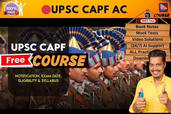 UPSC CAPF AC COURSE  cover