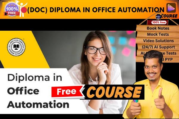 (DOC) DIPLOMA IN OFFICE AUTOMATION COURSE  cover