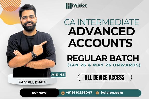 CA Inter Advanced Accounting cover