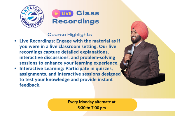 XI Accounts Live Class Recordings 1.0 cover