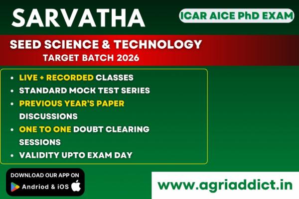 Seed Science and Technology Paid Online Master Course for ICAR AICE PhD Exam 2026 cover