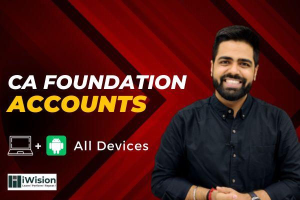 CA Foundation Accounting cover