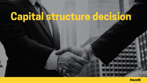 Capital structure decision cover
