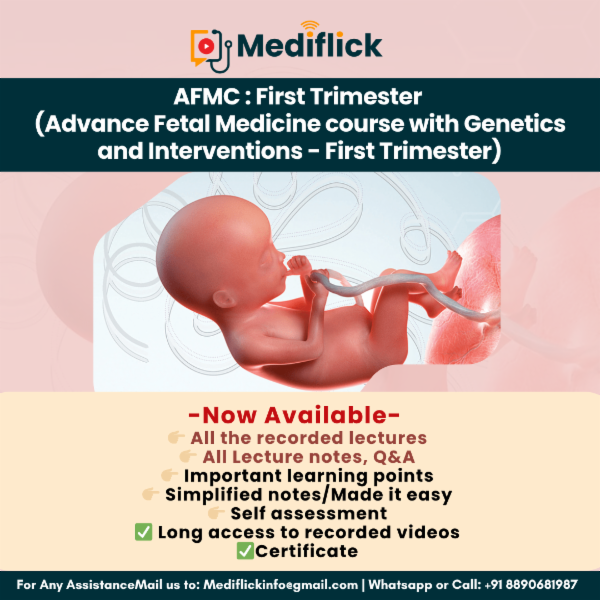 Advance Fetal Medicine Course with Genetics and Intervention (First Trimester) cover