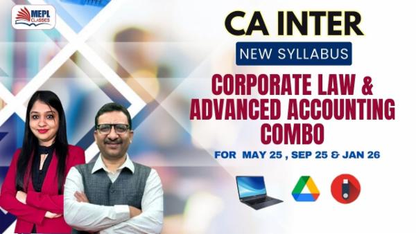 CA INTER (NEW) - CORPORATE LAW & ADVANCED ACCOUNTING ( BY PRAVEEN SHARMA SIR ) COMBO - FOR LAPTOP/ DESKTOP (WINDOWS ONLY) cover