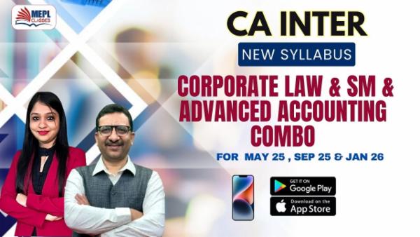 CA INTER (NEW) - CORPORATE LAW & SM & ADVANCED ACCOUNTING ( BY PRAVEEN SHARMA SIR ) COMBO - FOR MOBILE APP (ANDROID/IOS ONLY) cover