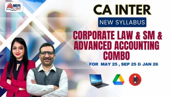 CA INTER (NEW) - CORPORATE LAW & SM & ADVANCED ACCOUNTING ( BY PRAVEEN SHARMA SIR ) COMBO - FOR LAPTOP/ DESKTOP (WINDOWS ONLY) cover