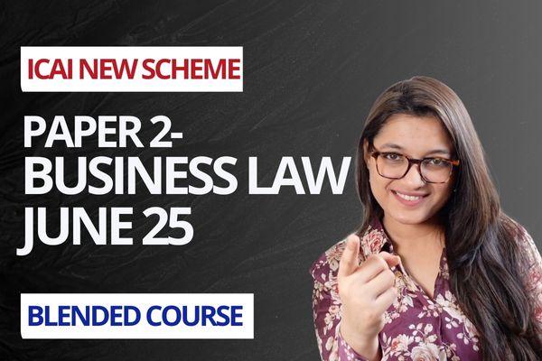 CA Foundation Business Laws for June 2025 cover