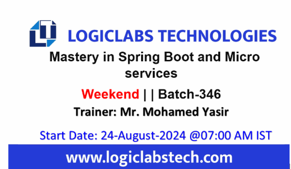 Mastery in Spring Boot and Micro services By Mr.Mohamed Yasir - Batch - 346 cover