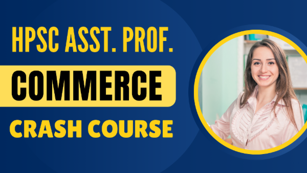 HPSC Asst. Prof. Commerce | Crash Course cover