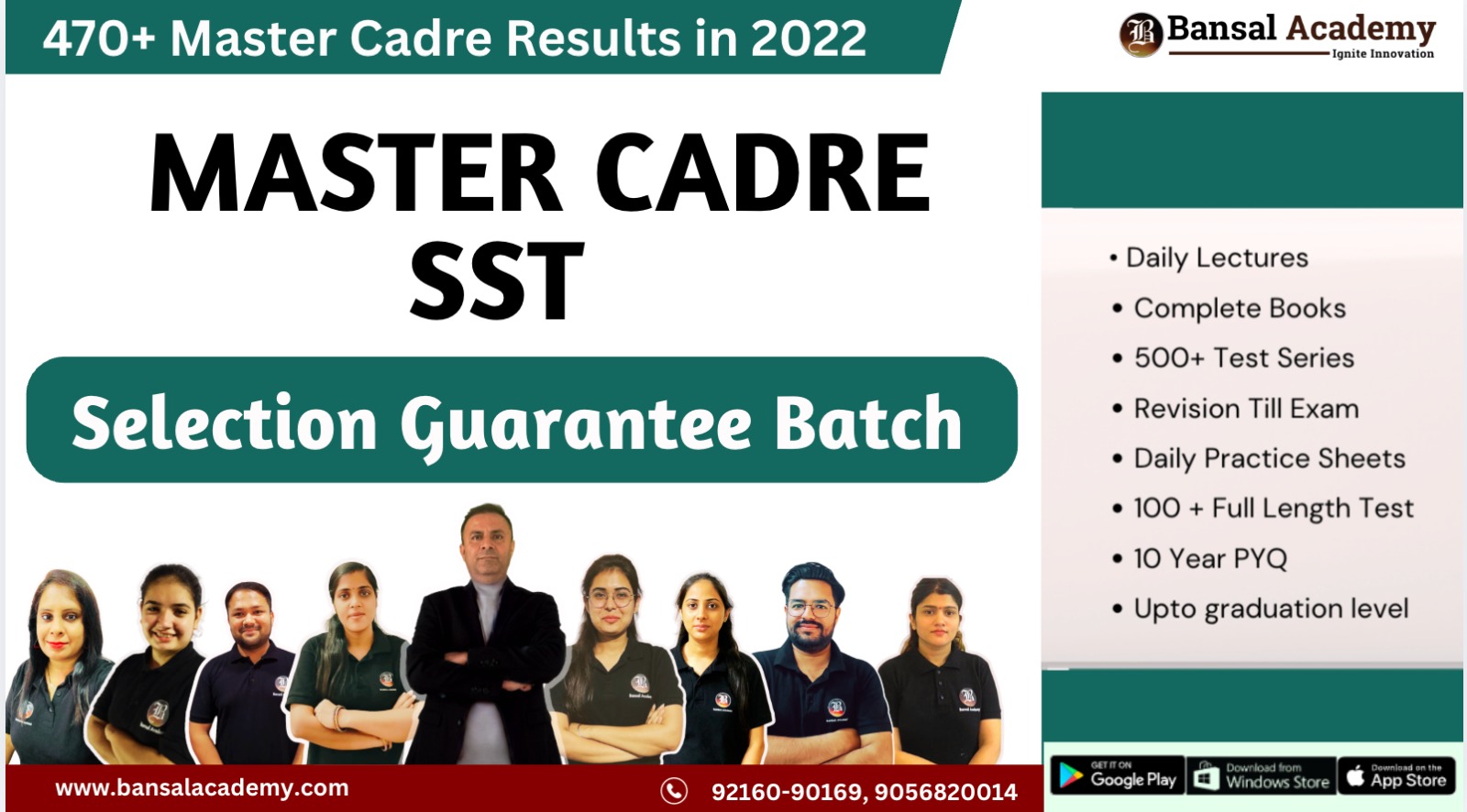 Master Cadre SST Live Premium Selection Guarantee Batch