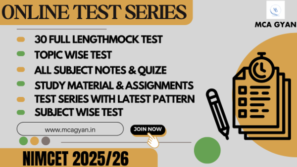 NIMCET 2025/26 TEST SERIES cover