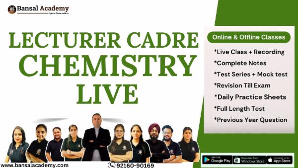 Lecturer Cadre Chemistry Live cover