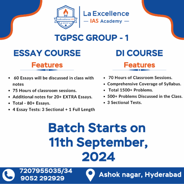TSPSC ESSAY AND DATA INTERPRETATION (DI) 2024 cover