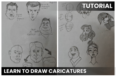 Learn to draw Caricatures cover