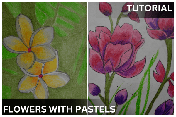 Flowers with pastels cover