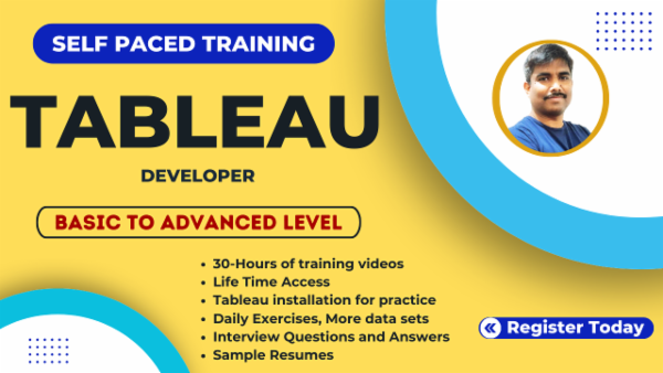 Tableau developer - Self-Paced Course cover