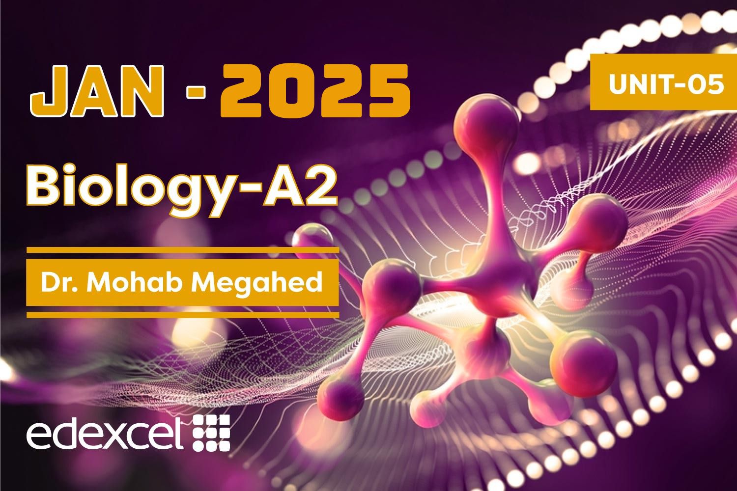 Biology A2 Edexcel Unit 5 January 2025 cover