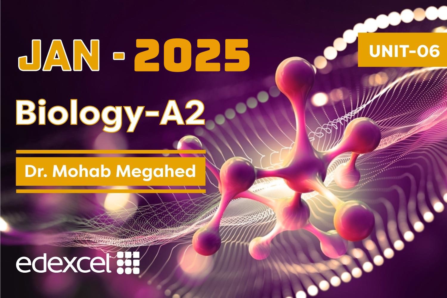 Biology A2 Edexcel Unit 6 January 2025 cover