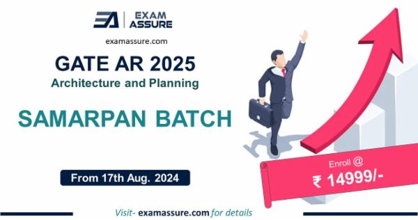GATE Architecture and Planning 2025 (Samarpan Batch) - from 17 August 2024 cover
