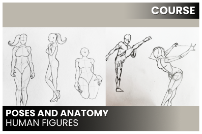 Poses and anatomy - Human figures cover