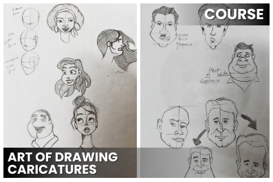 Art of drawing Caricatures cover