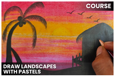 Drawing landscapes with pastels cover