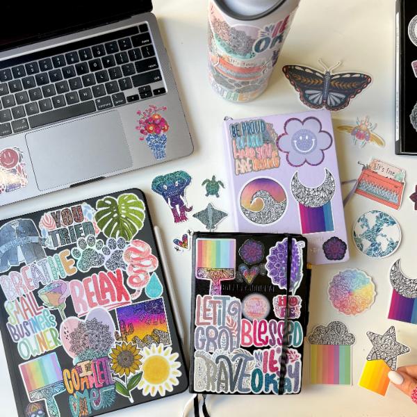 from scratch to stickers business cover