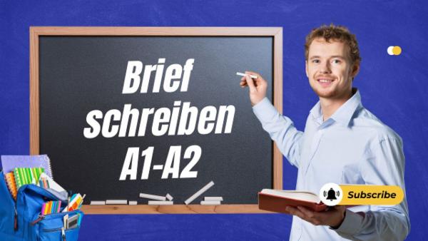 Brief schreiben Deutsch A1 A2 cover