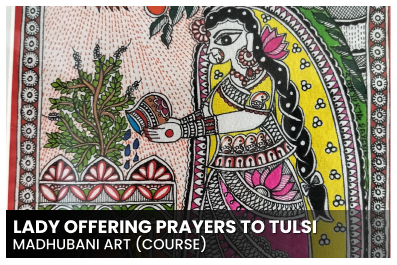 Lady Offering Prayer to Tulsi cover