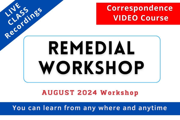 REMEDIAL WORKSHOP : AUGUST 2024 cover