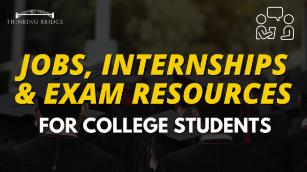 Jobs, Internships & Exam Resources for College Students cover