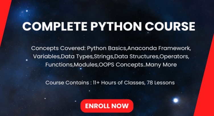 Complete Python Course (11+ Hours) cover