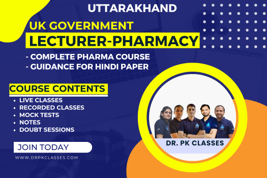 Z. New Pharmacy Lecturer Exam - Uttarakhand Government Polytechnic | Live & Recordings | Mock Tests | Notes cover
