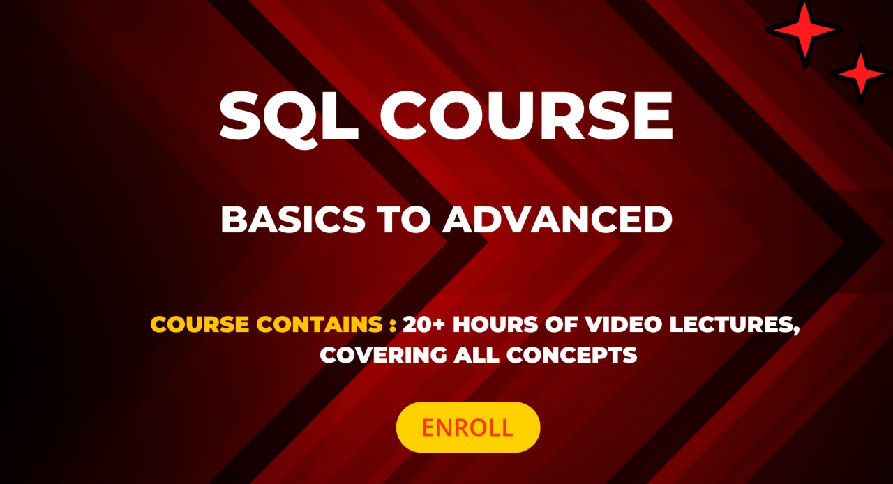Complete SQL Course – Basics to Advanced (20+ Hours)