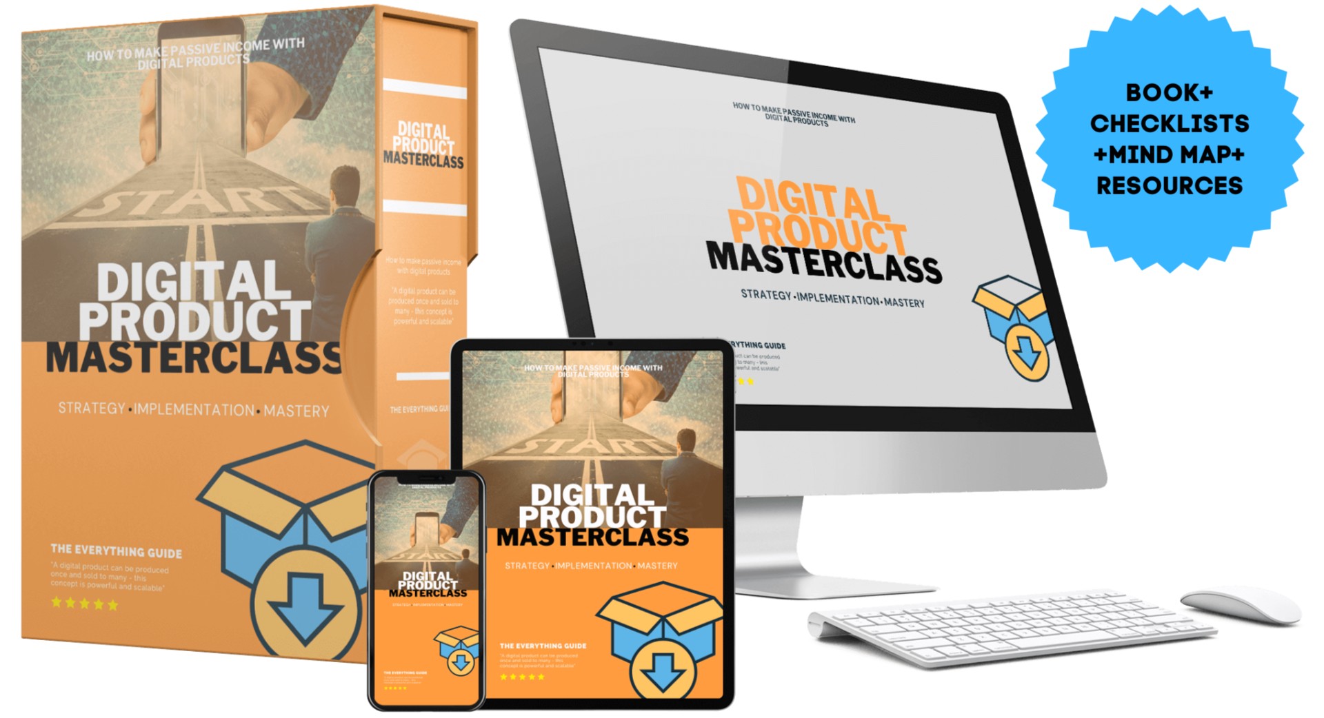 Book - Digital Product Masterclass: Unlock Your Path to Passive Income cover
