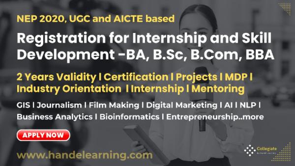 Registration for Internship in Degree Courses cover