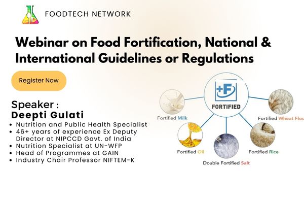 Food Fortification, National & International guidelines & Regulations cover