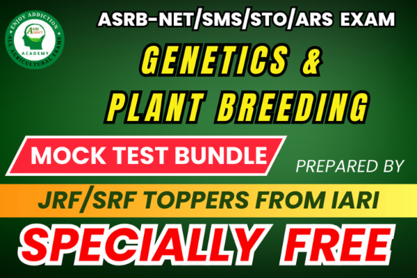Genetics and Plant Breeding Free Mock Test for ASRB-NET/SMS/STO cover