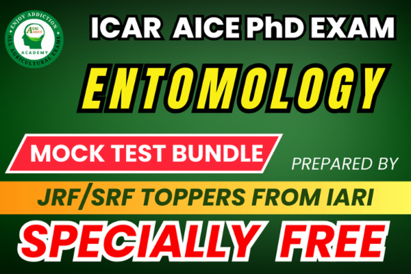 Entomology Free Mock Test for ICAR AICE PhD (JRF/SRF) Exam cover