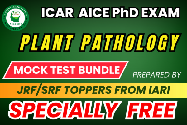 Plant Pathology Free Mock Tests for ICAR AICE PhD (JRF/SRF) Exam cover